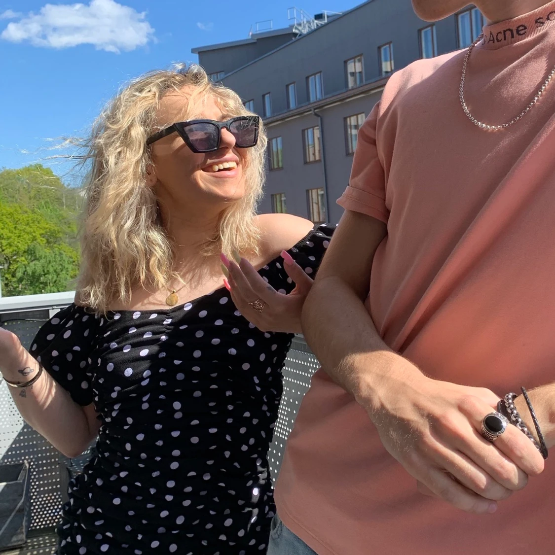 Prickig klänning - 90