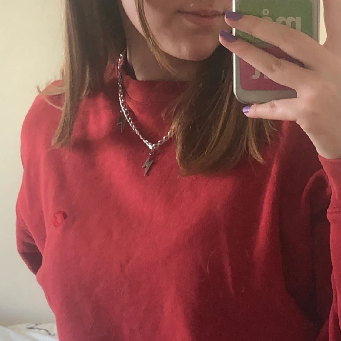 Röd sweatshirt❤️ - 90