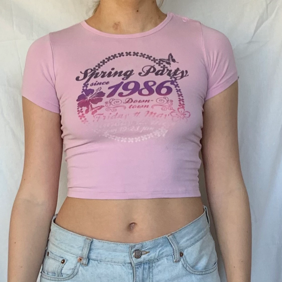 Ljusrosa babytee  - 91