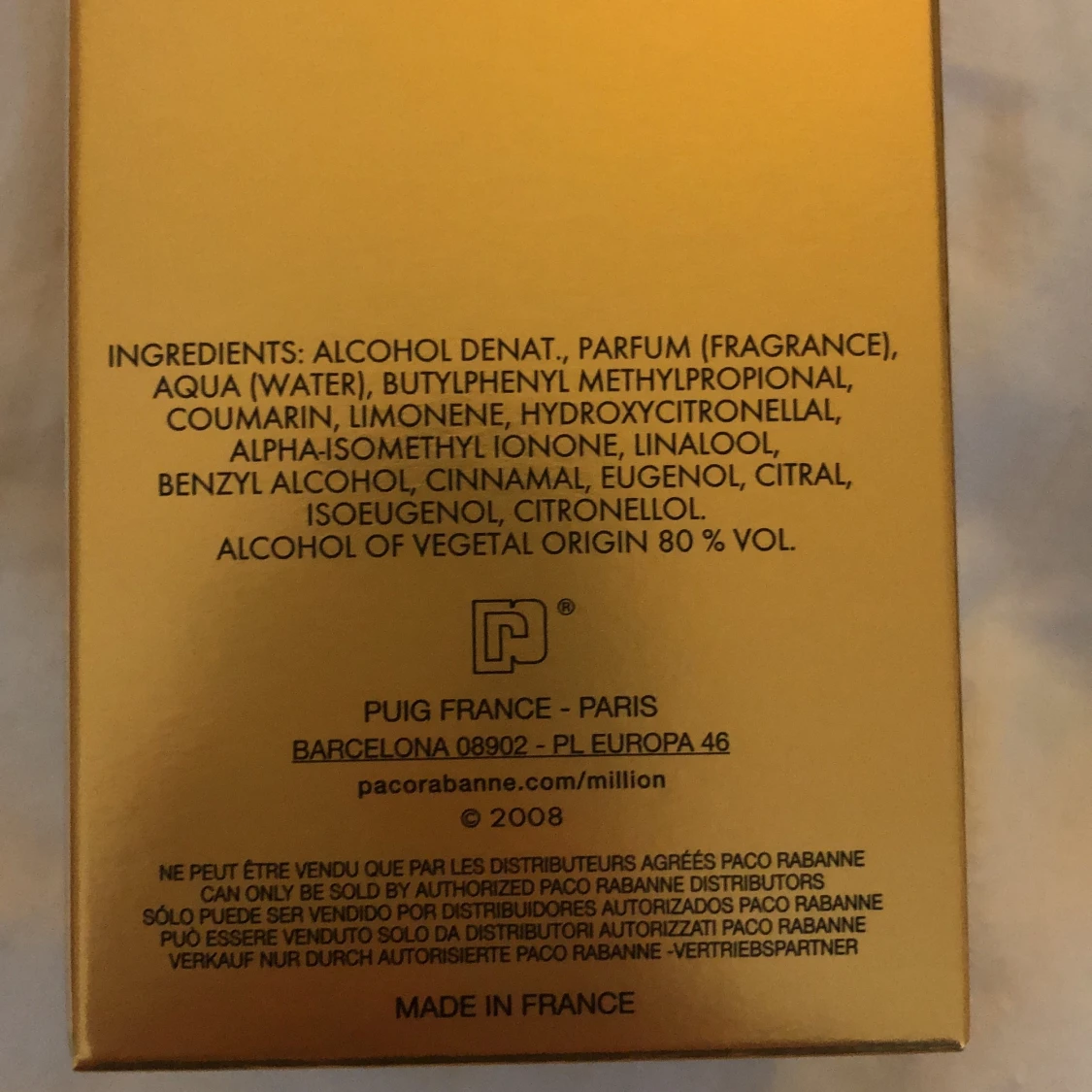 Paco Rabanne 1 million ca 70ml - 91