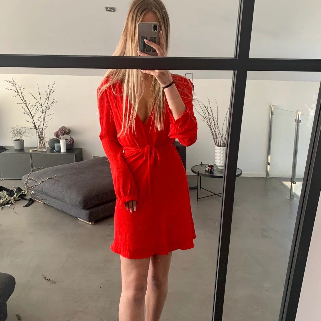 Röd helt ny klänning - 91