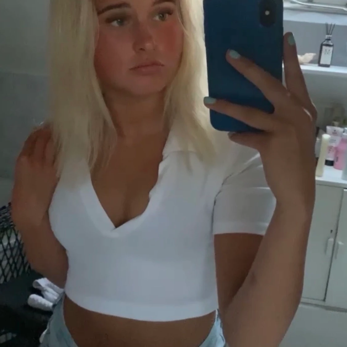 Zara topp med krage