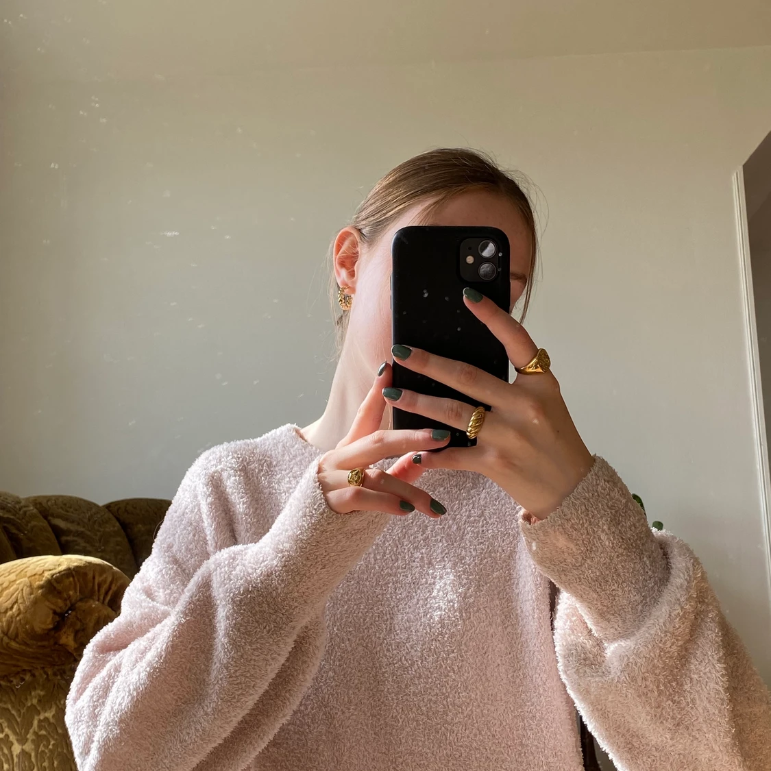 mysig tröja med ballongärmar - 90