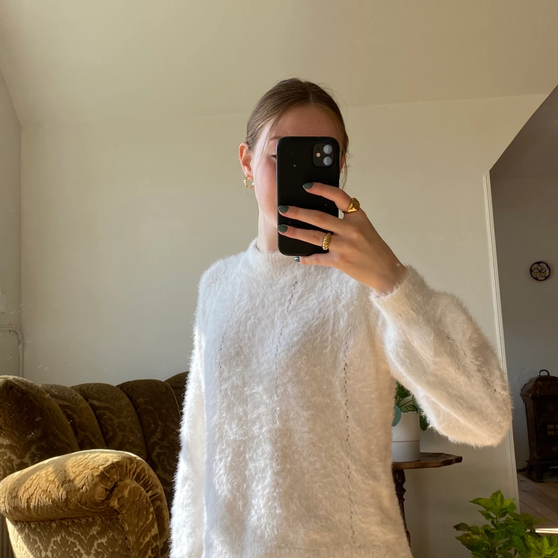 tröja med låg polokrage - 90