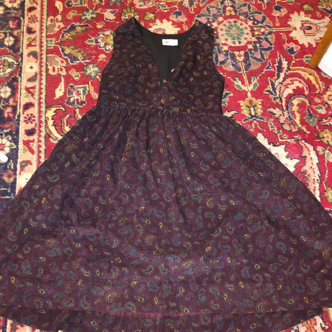 mönstrad klänning  - 90