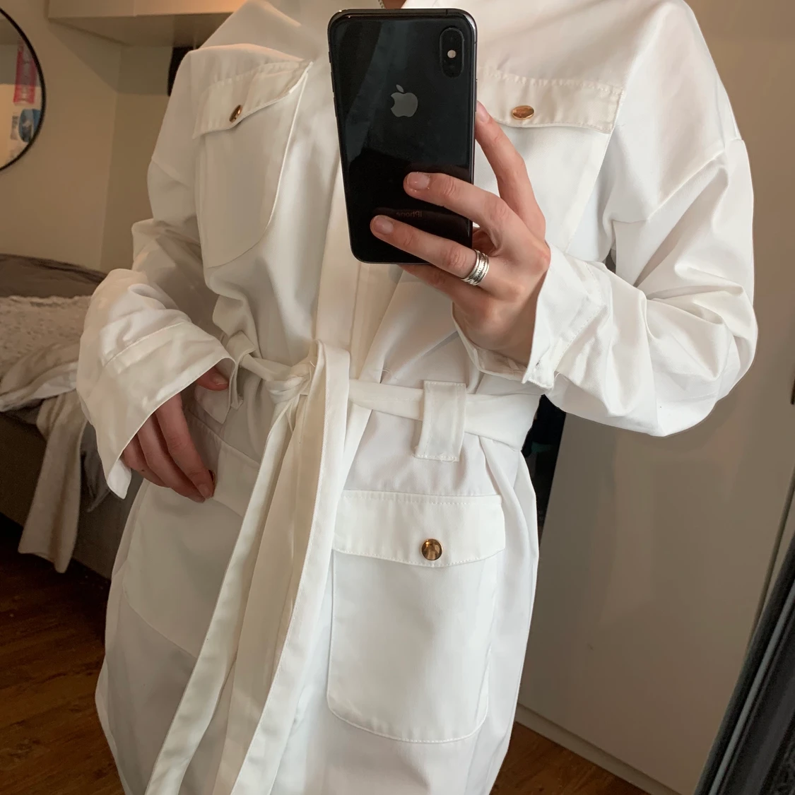 Vit skjortklänning 💖 - 91