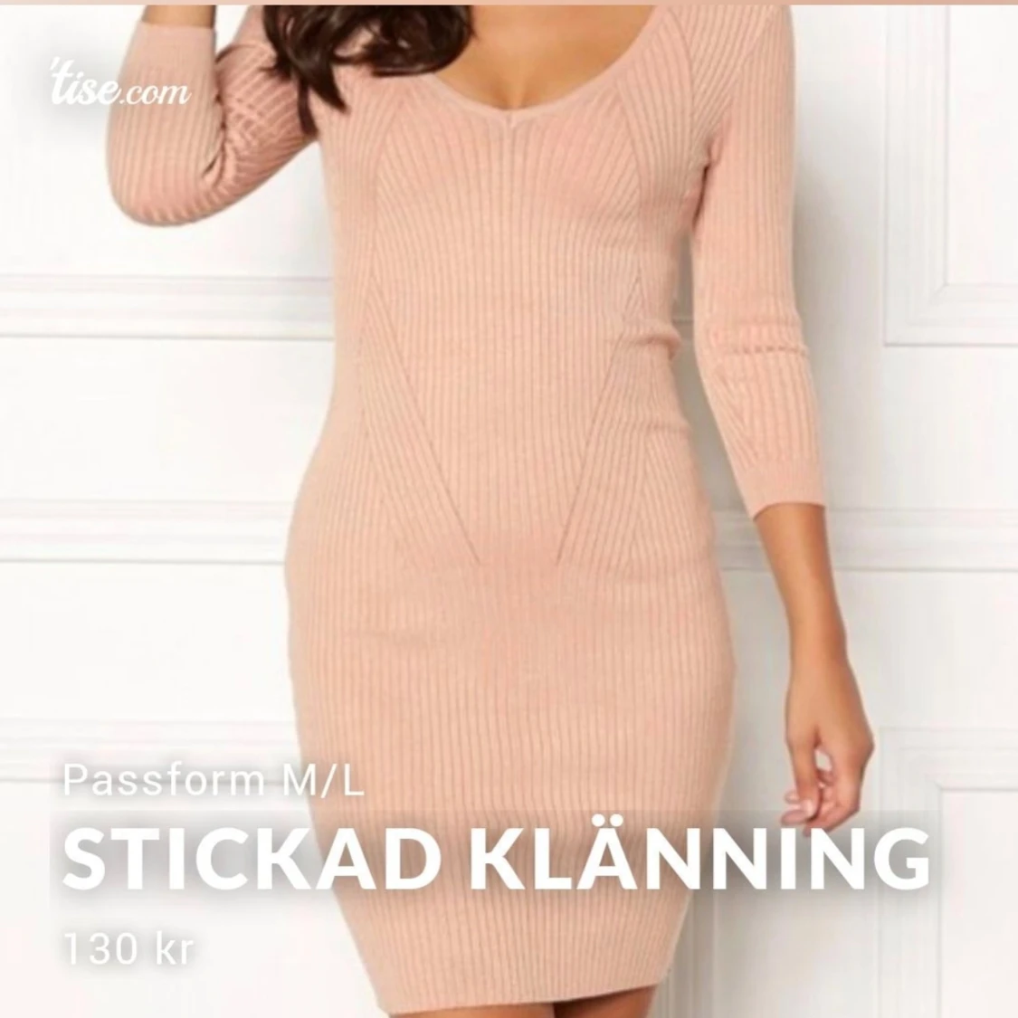 Stickad klänning  - 90