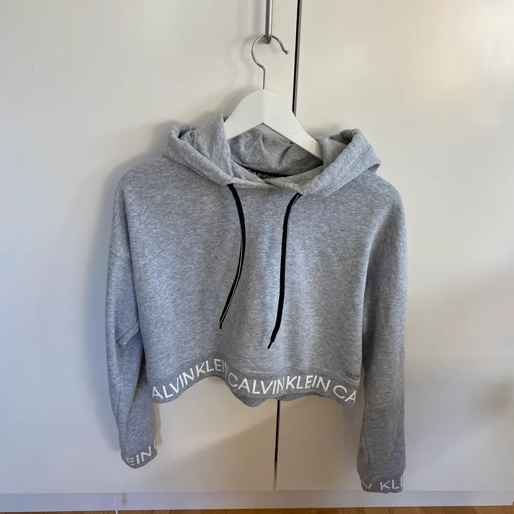 Säljer min hoodie från Calvin Klein. Den är croppad. Nypris 400kr men den går ej att köpa längre. Buda, startpris 150kr. Hoodies.