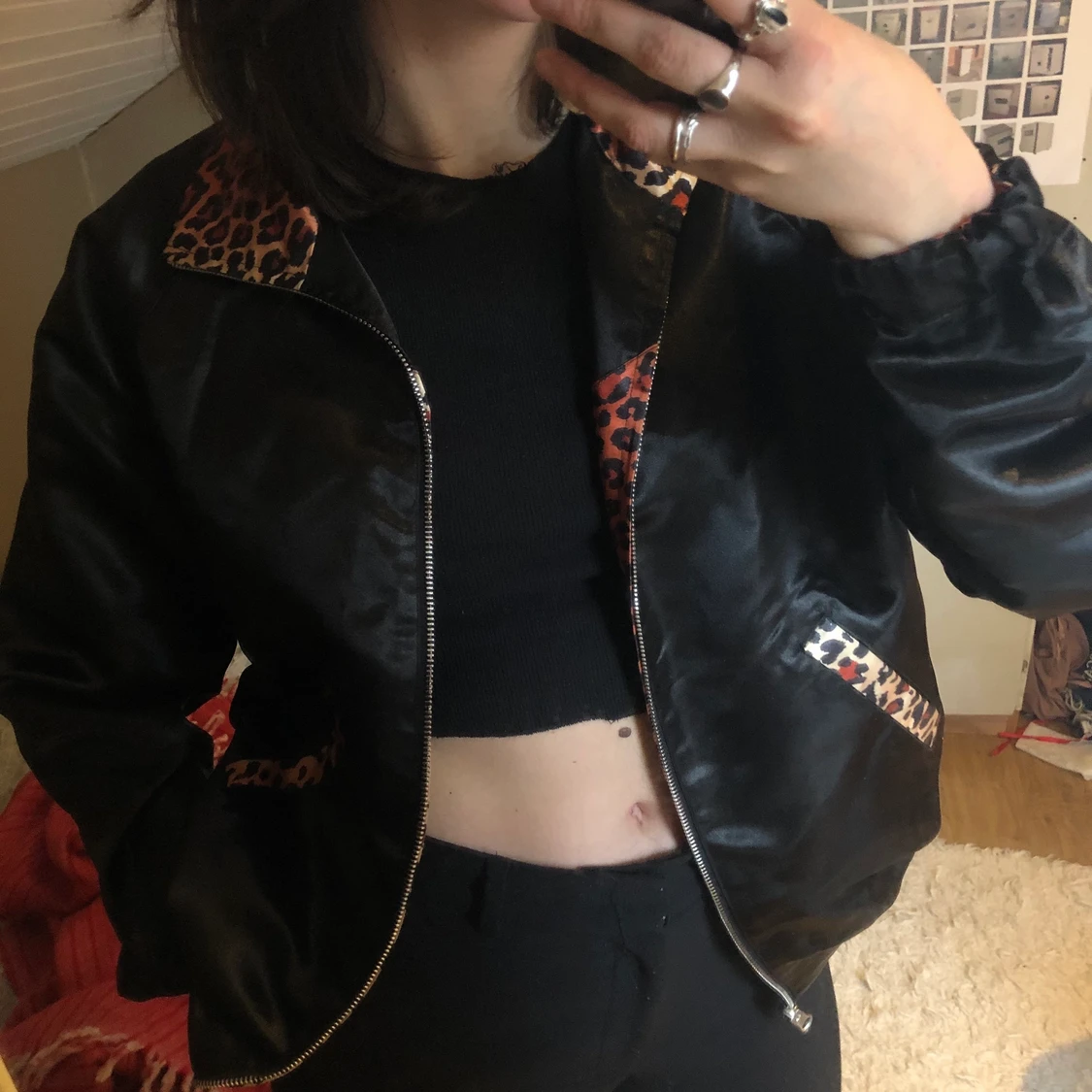 Reversible leopardjacka - 90