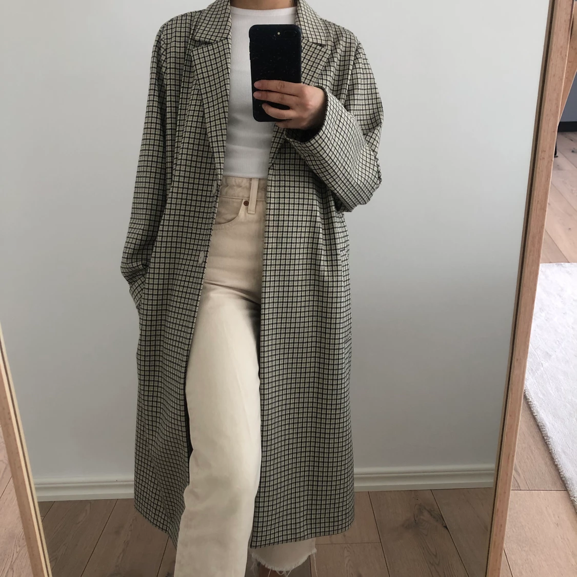 Rutig vårkappa - 91