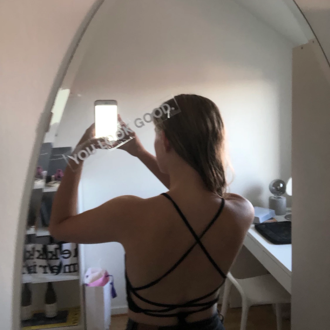 Linne med korsad rygg - 90