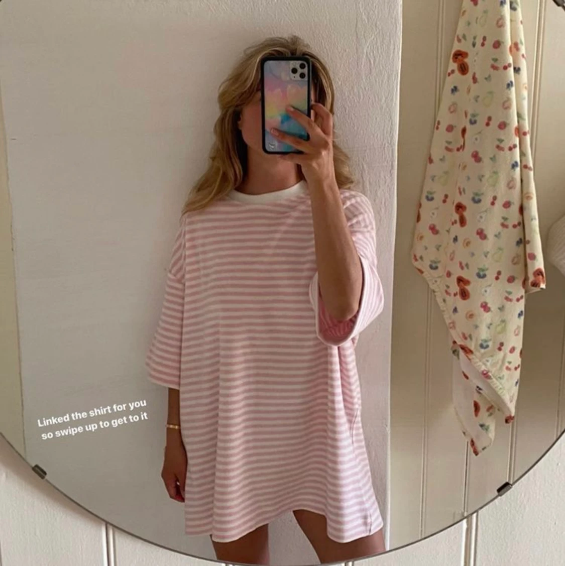 Oversize T-shirt i frotté