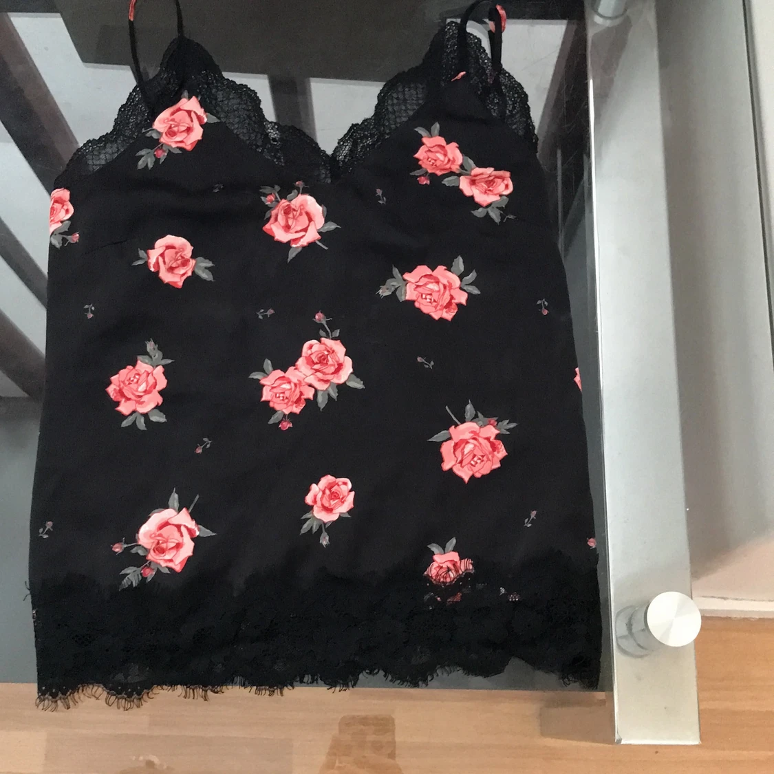 Topp/linne med spets 