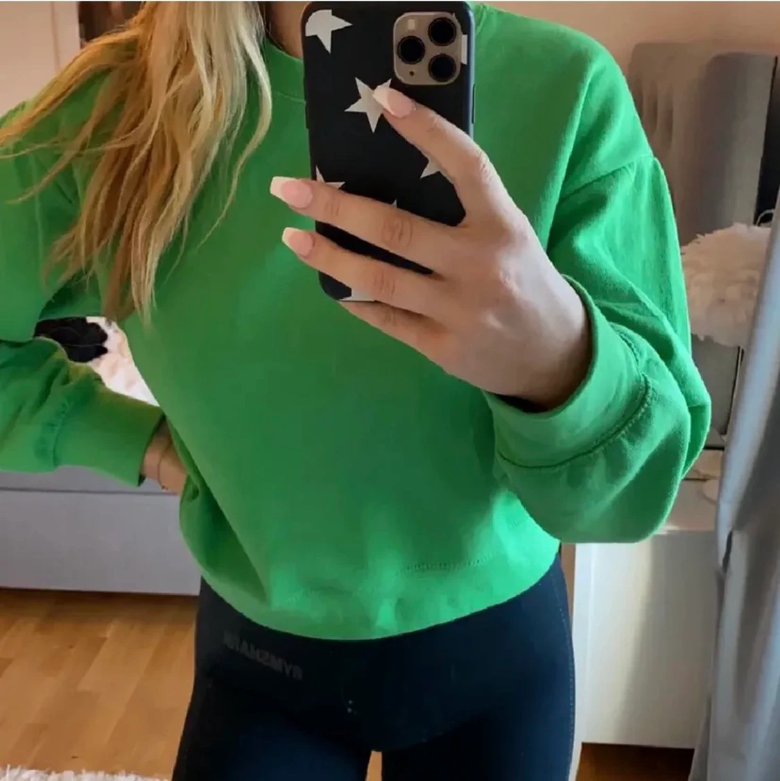 Grön sweatshirt - 90