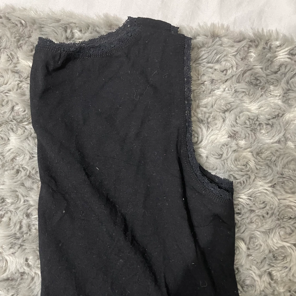 Svart spets linne - 91