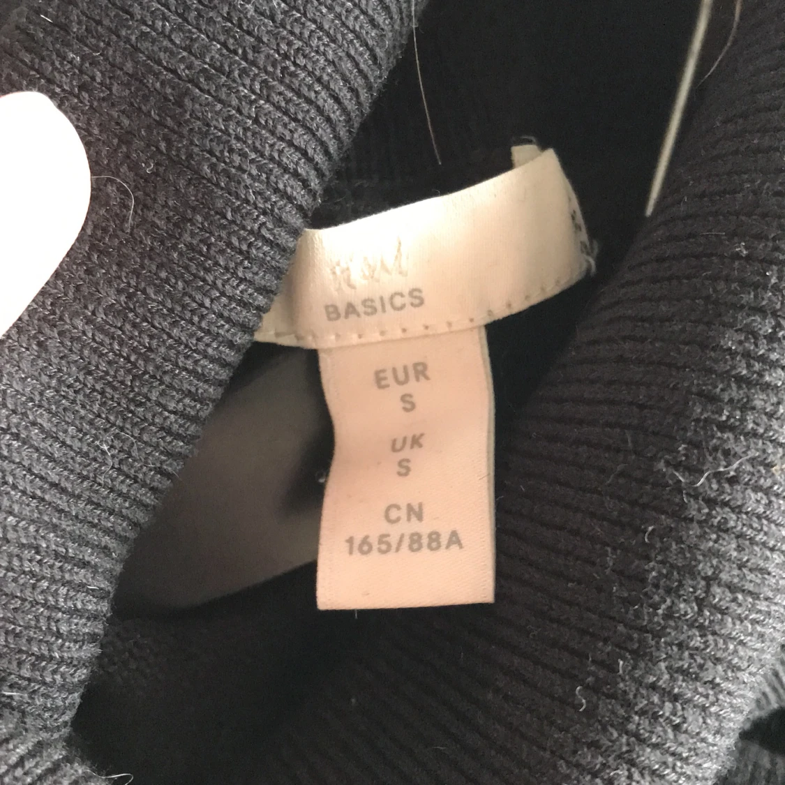 Svart långärmad tröja  - 90