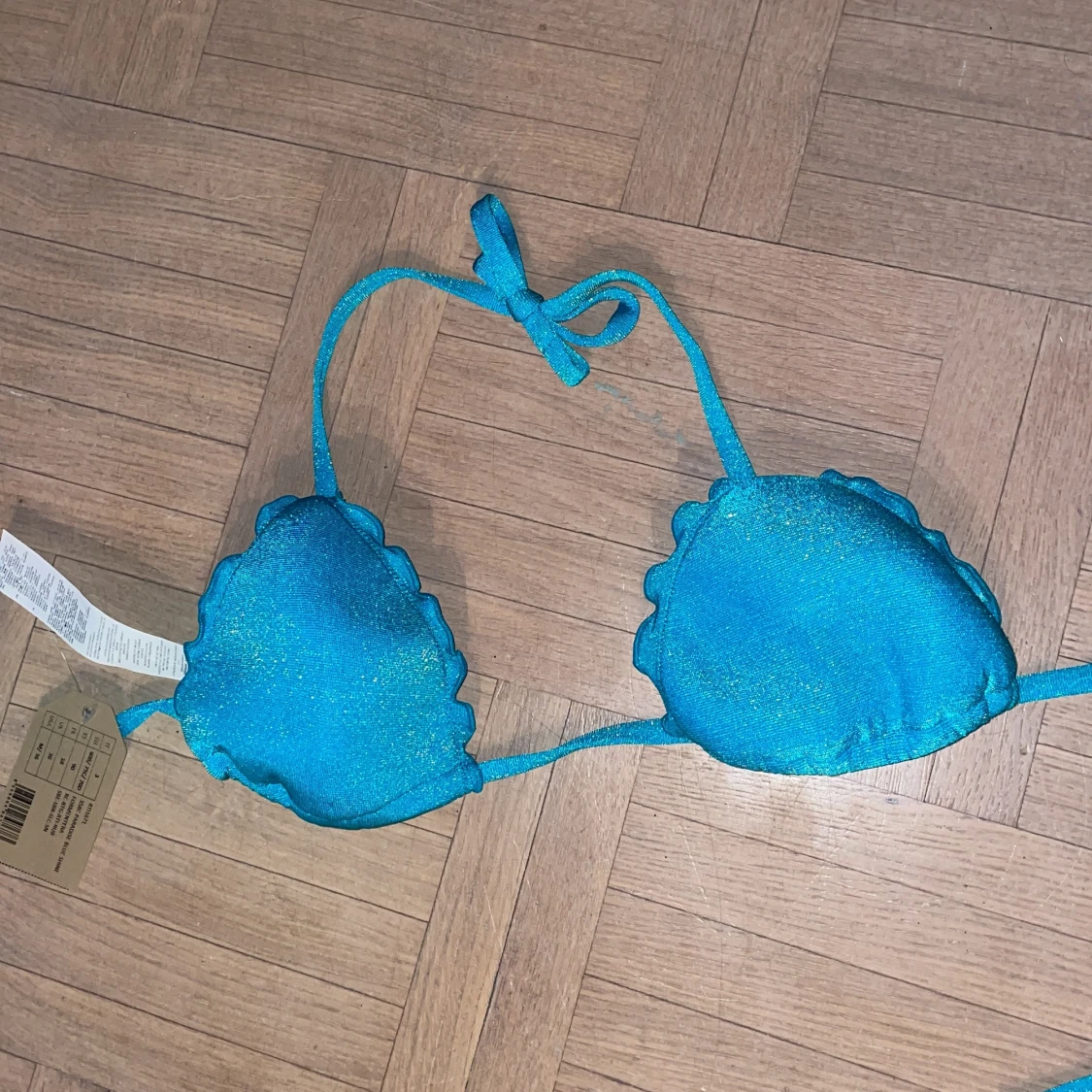 Glittrig bikini topp