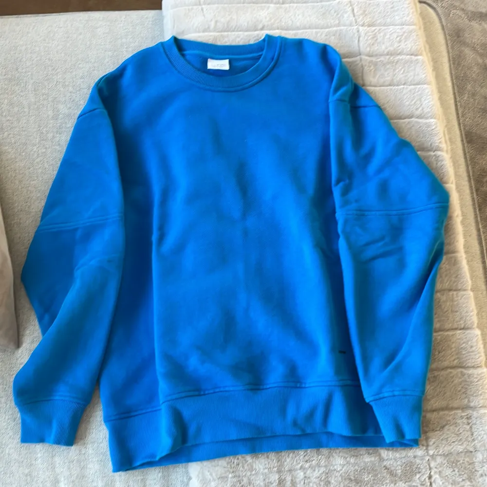 Vanlig blå sweatshirt från zara. Köpare står för frakt . Tröjor & Koftor.