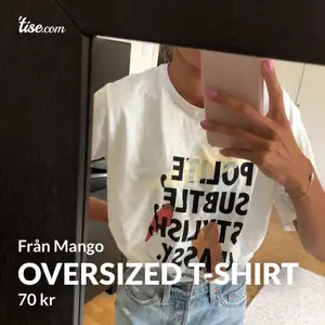 Jättesnygg t-shirt från mango i storlek S