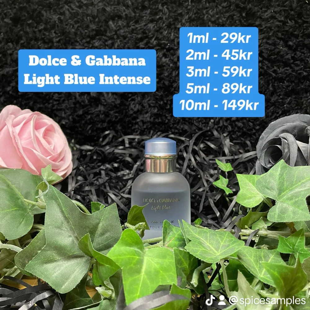 5ml Dolce & Gabbana Light Blue Intense. Perfume.