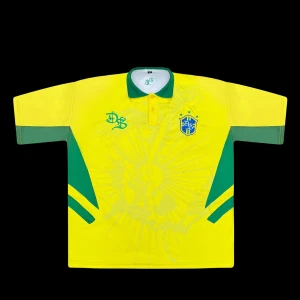 Brasil Fotbollströja (Mitt klädmärke) - Fotbollströja från mitt klädmärke Dreamz   100% Polyester  300 GSM  Embrodery logo  Oversized passform (gå mindre storlek för vanlig passform.