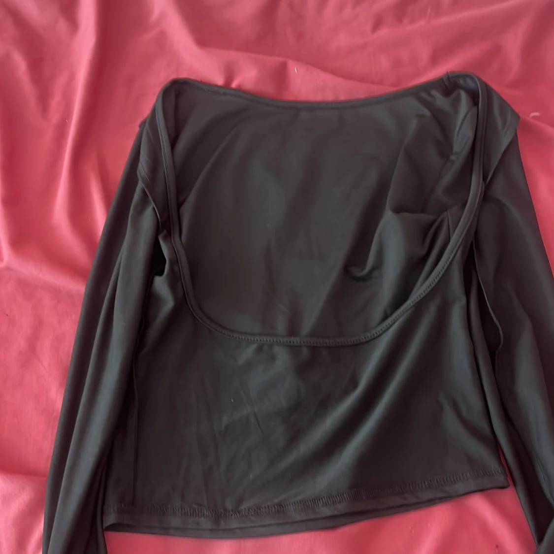Svart långärmad topp
