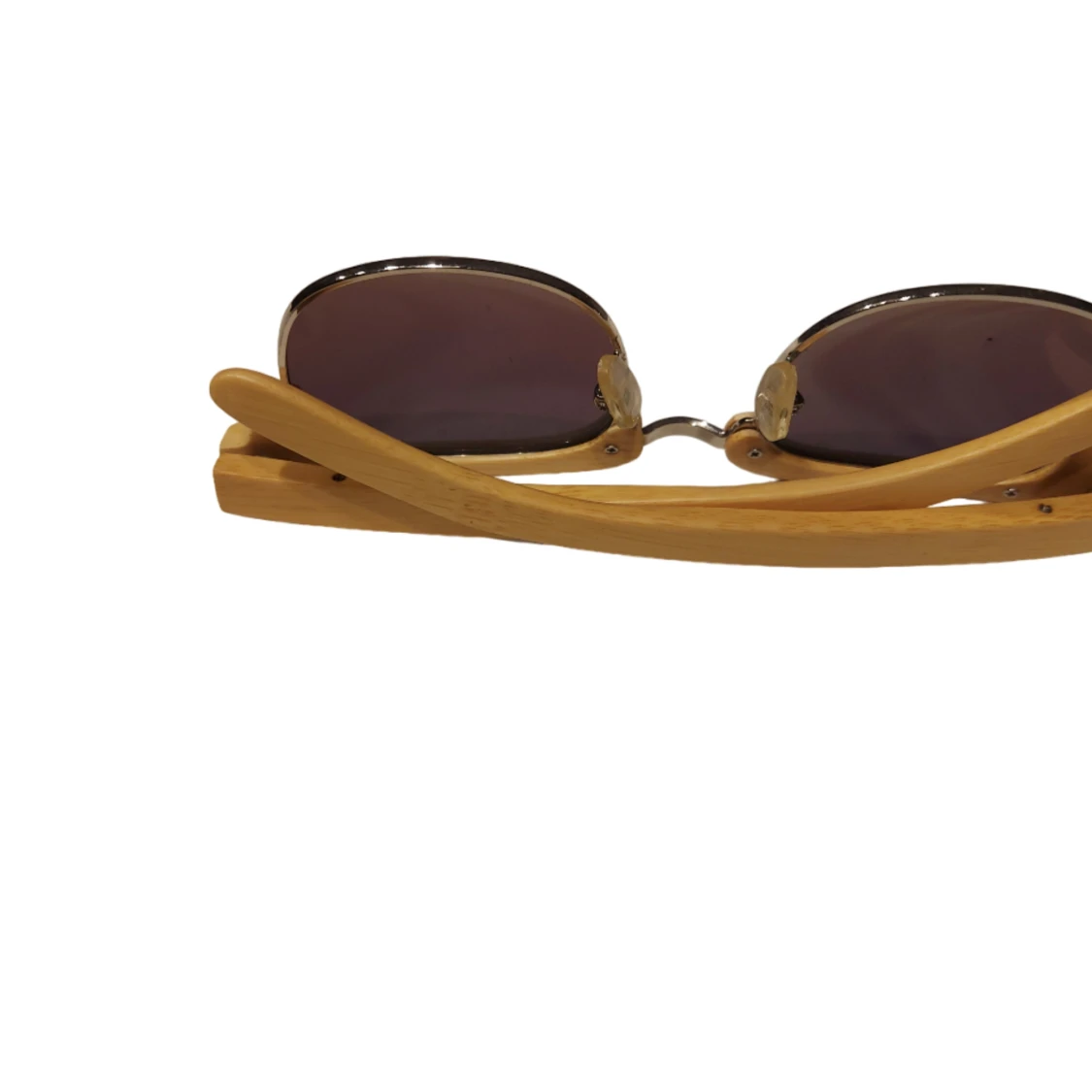 Solglasögon bambu grön lins - 90