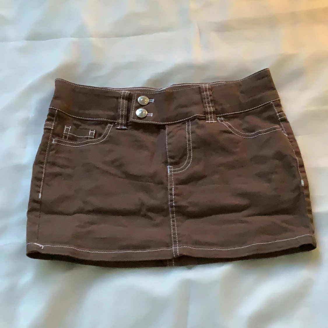 Brun minikjol