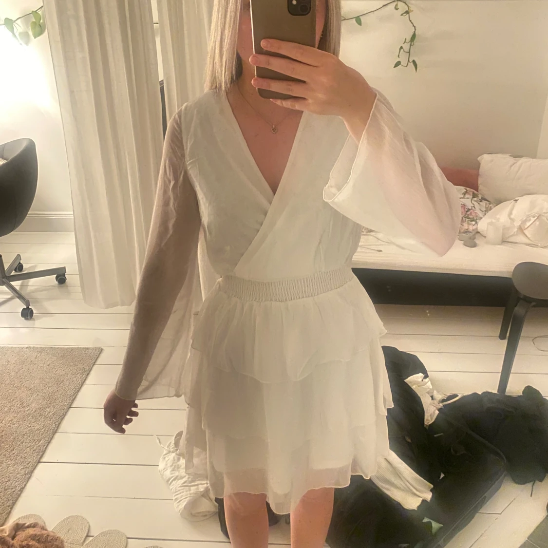 Vit klänning