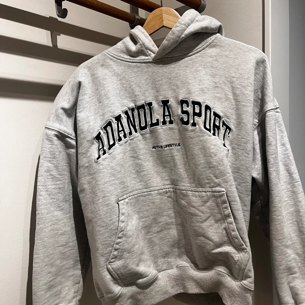 En grå knappt använd hoodie från Adanola. Hoodies.