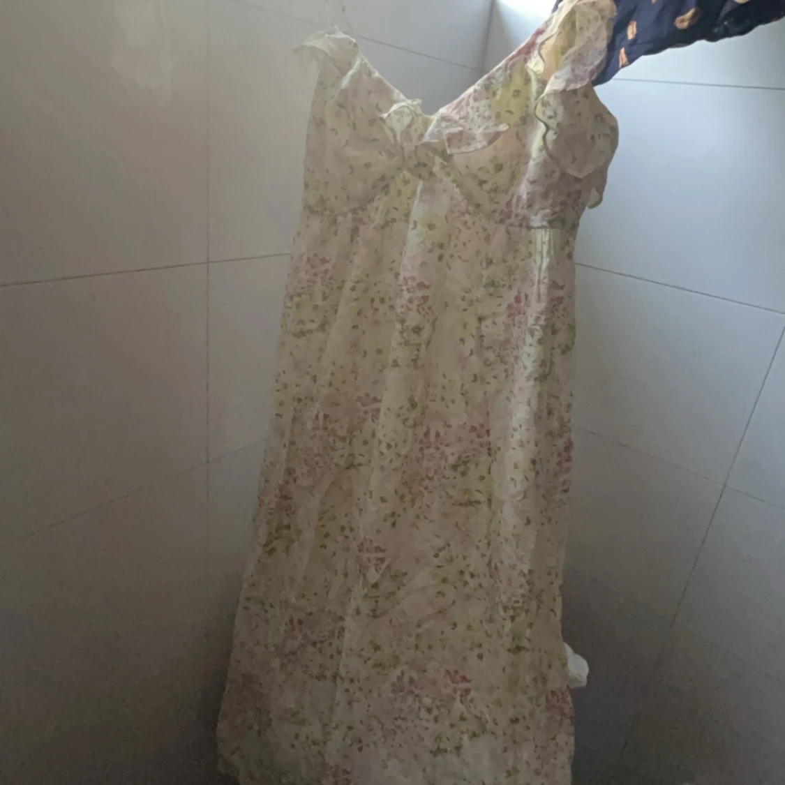 Blommig långklänning - 90