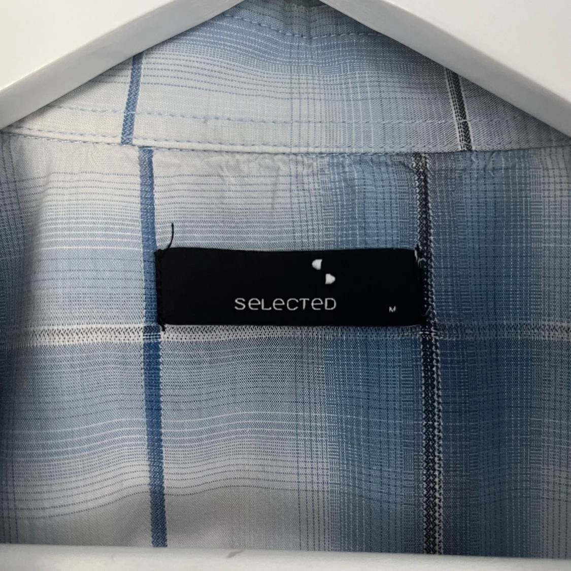 Rutig Blå Skjorta  - 91