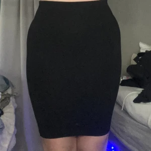 Kjol - Detta är en vara som sitter tajt på kroppen och skapar en fin figur. Den köptes på Lindex för 249kr och jag. Säljer den för 120kr. Det är i bra skick och nästan aldrig använd så skriv om du är intresserad 