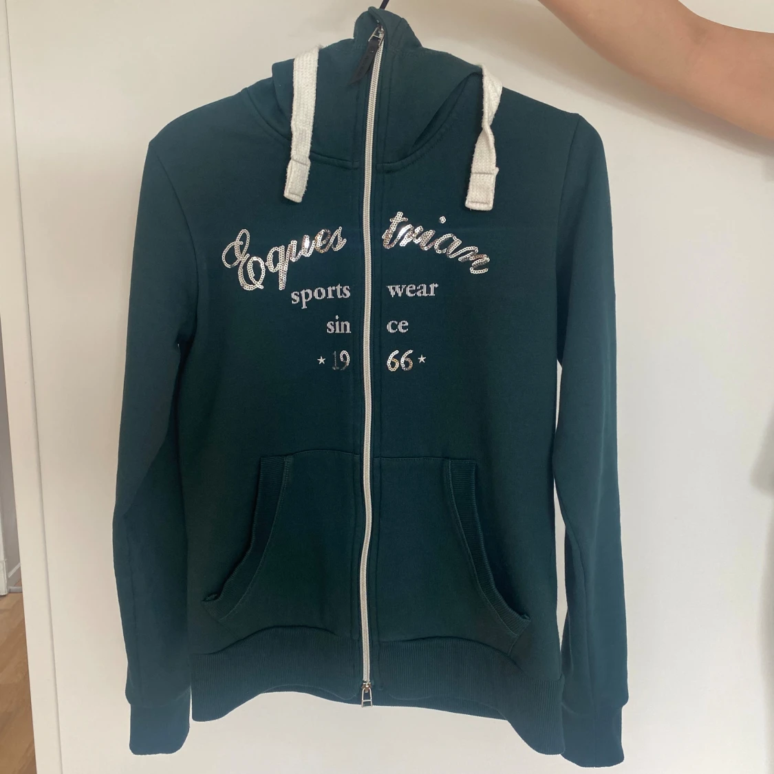 y2k grön zip up hoodie  - 92