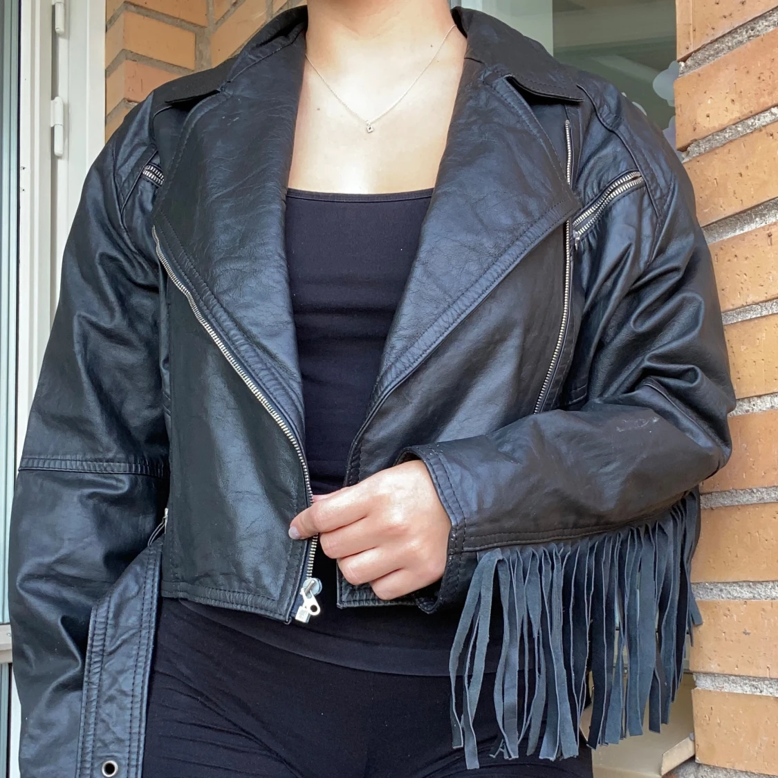 Läderjacka - 90