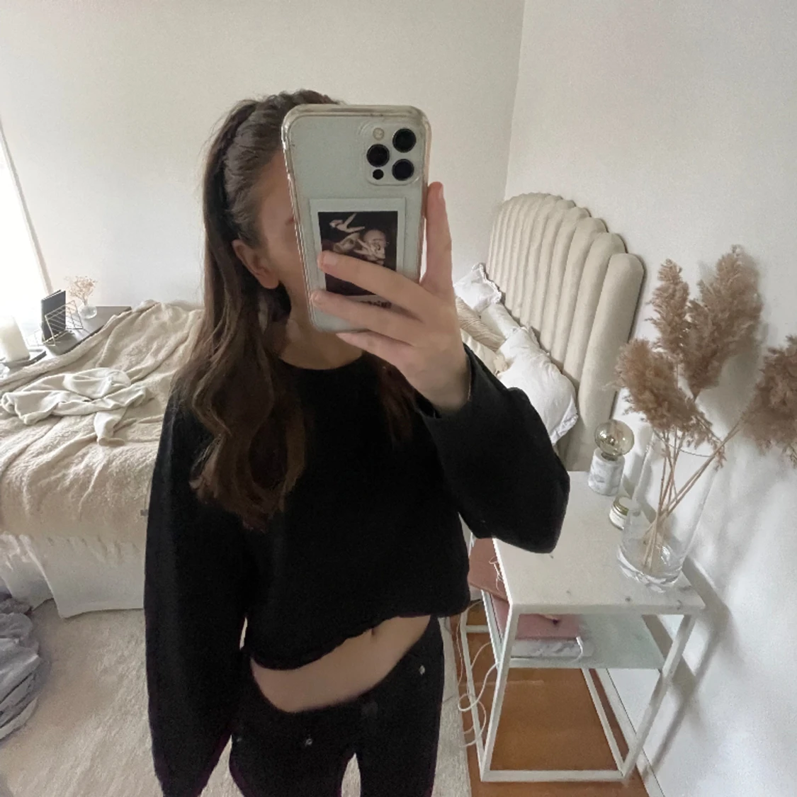 Svart croppad tröja från zara  - 90