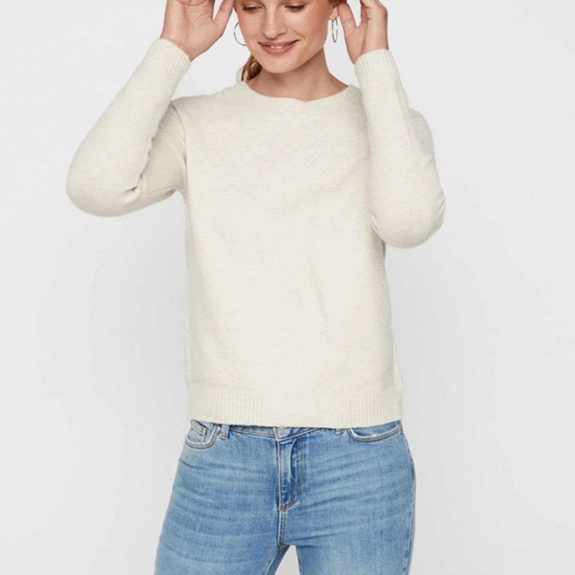 Stickad vmdoffy o-neck tröja  - 91