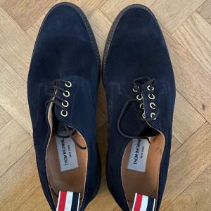 Thom Browne derby shoes, navy blue color, suede leather. UK size 7.5 about 42 EU. Excellent condition, never worn outside.