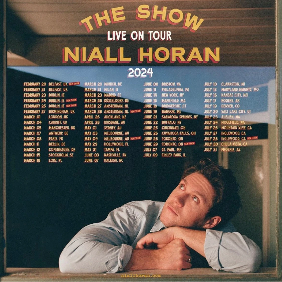 VIP EE ståplats till Niall Horan i Stockholm 15/3-24