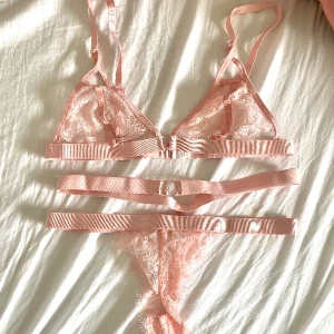 Lingerie - Söt lingerie set. Aldrig använt o aldrig prövat. Storlek M men skulle säga att bh kpassar 75-80 B som bäst. Trosor storlek M