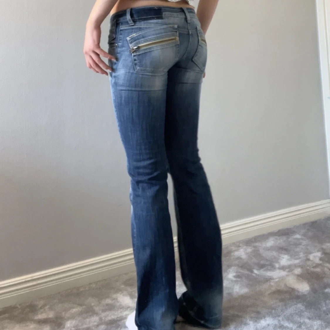 Lågmidjade bootcut Jeans - 90