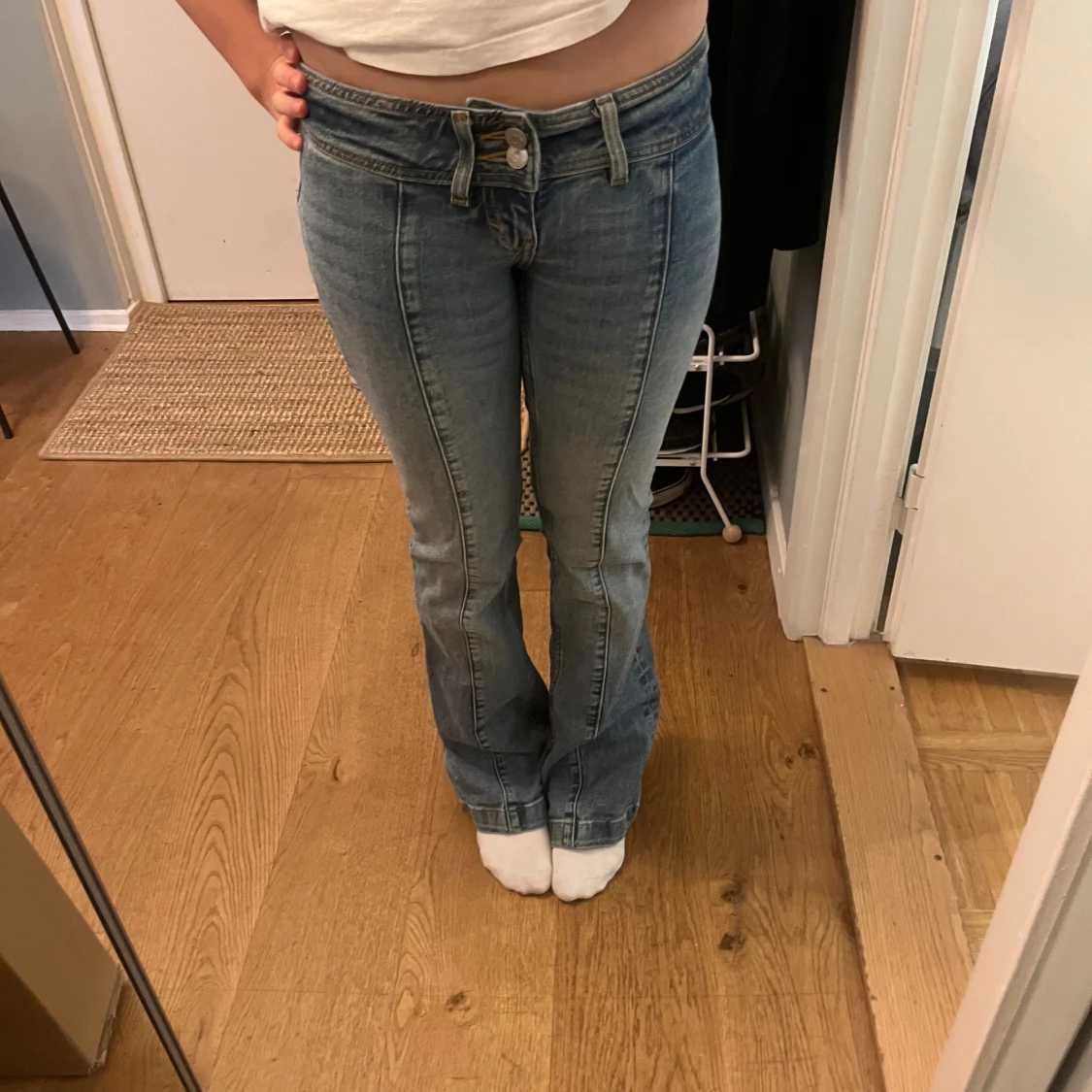 Lågmidjade jeans