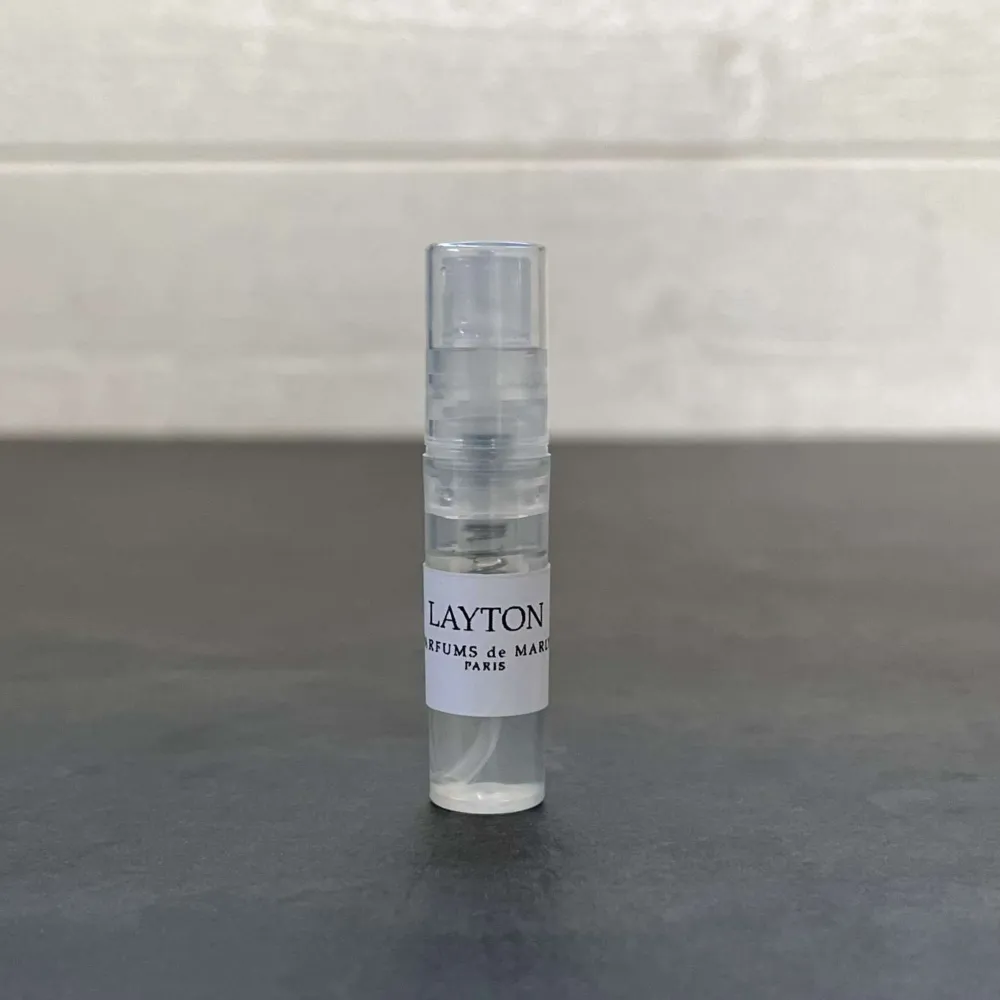 Parfums de Marly Layton   2 ml sample  1 st 80 kr  2 st 150 kr  Frakt kan ordnas. Övrigt.