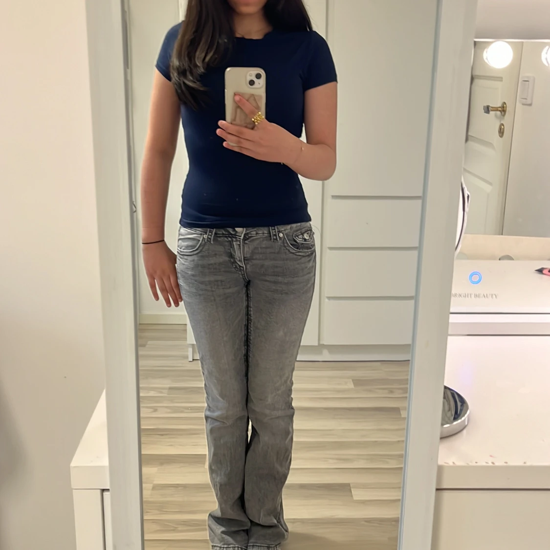 Marinblå Soft touch tröja