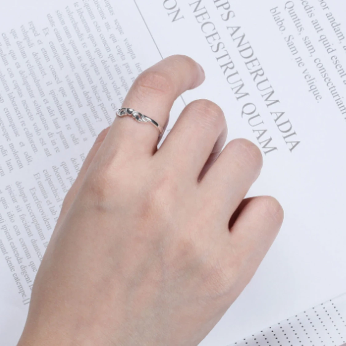 925 Silverpläterade Ring  - 90