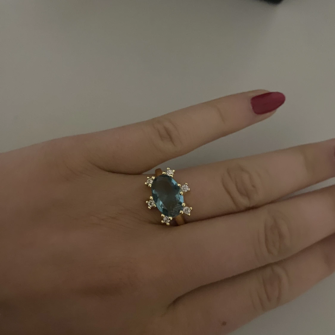 Justerbar guld ring ioaku - 91