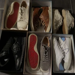 LOUBS,PHILIP MODELS,GOLDEN GOOSE,VALENTINO - Eftertraktade skor i olika märken,färger och storlekar. SKRIV FÖR MER INFO✌🏻