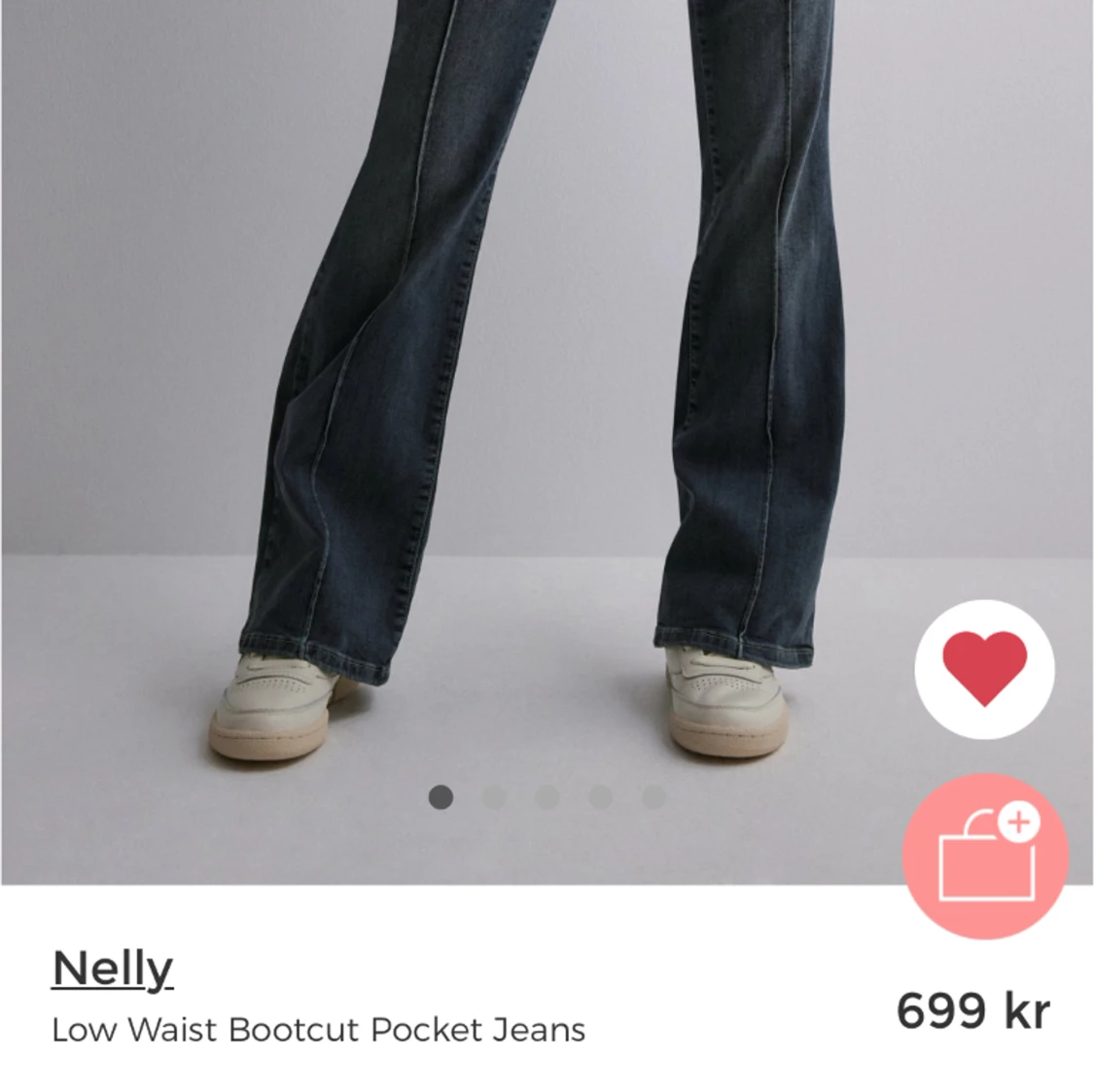 Low waist bootcut pocket jeans - 90