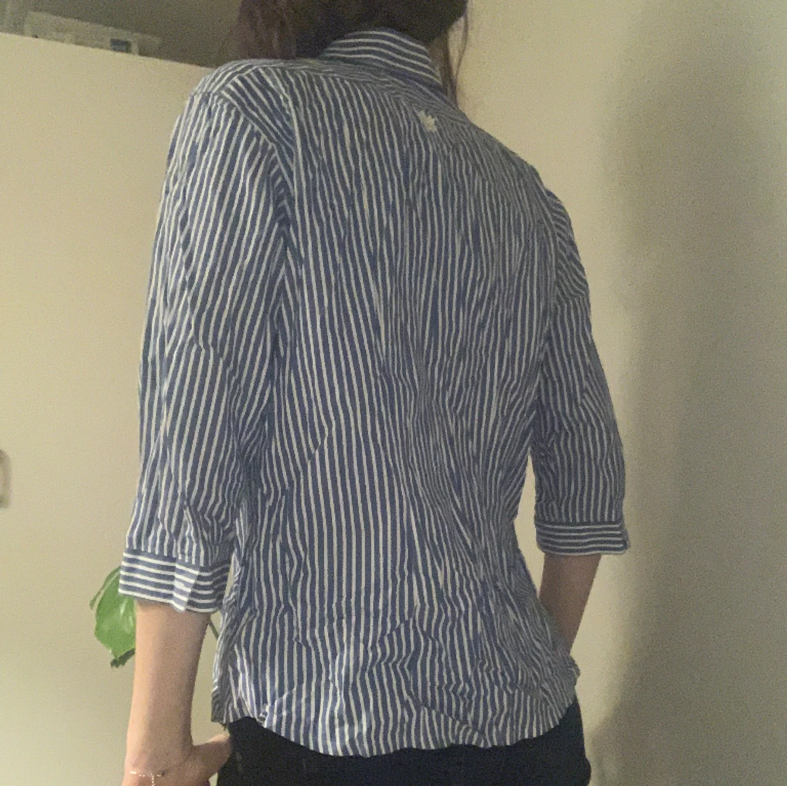 Vit och blå skjorta/blus - 90