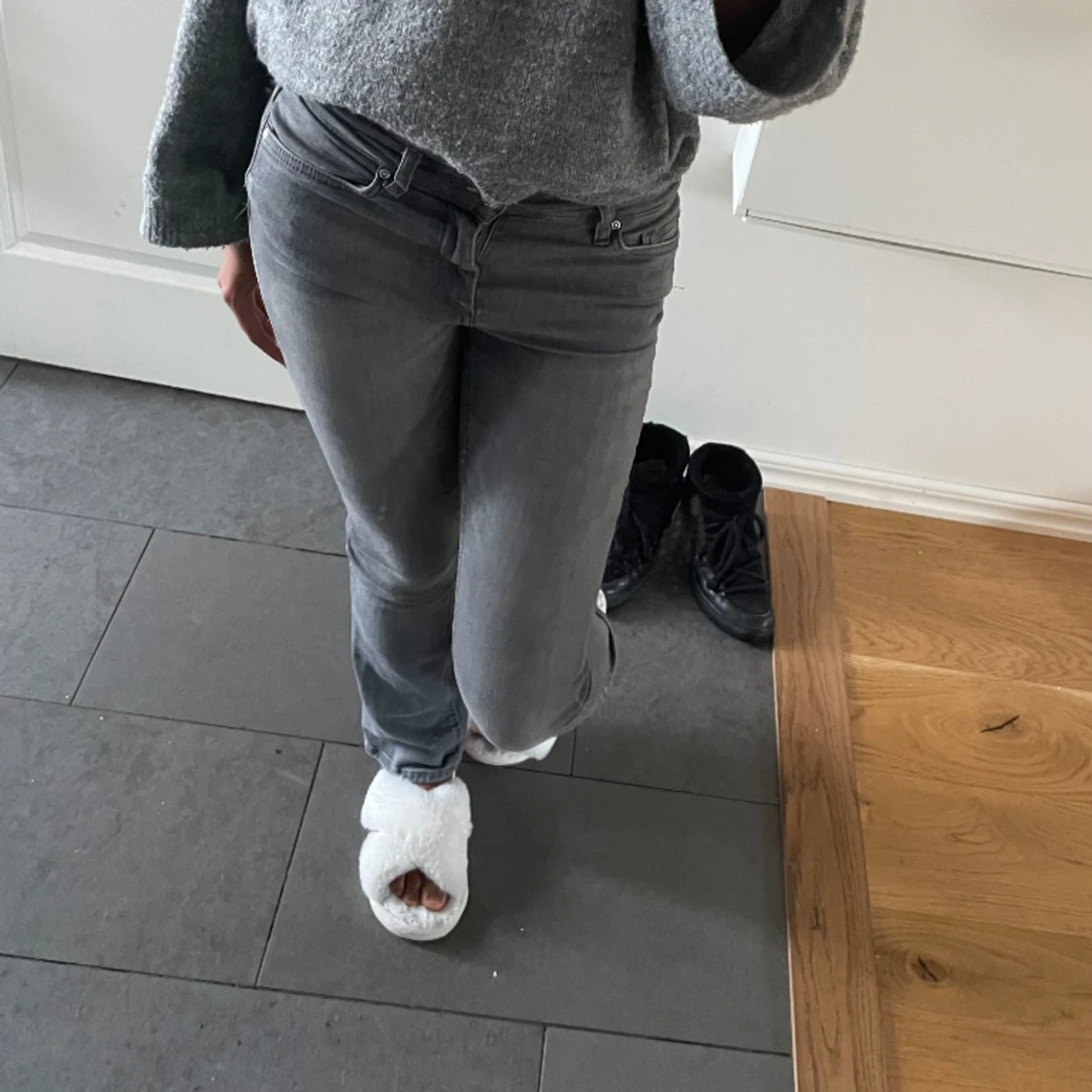 Lågmidjade bootcut jeans  - 91